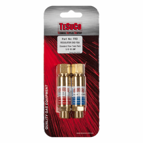 ARRESTOR FLASH STD FLOW OXY/FUEL REG END TWIN PK